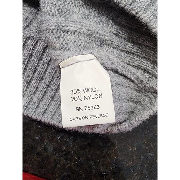 Daniele Blasi Grey Men's Pullover  Quarter Zip Sweater in Large - Picture 5 of 8